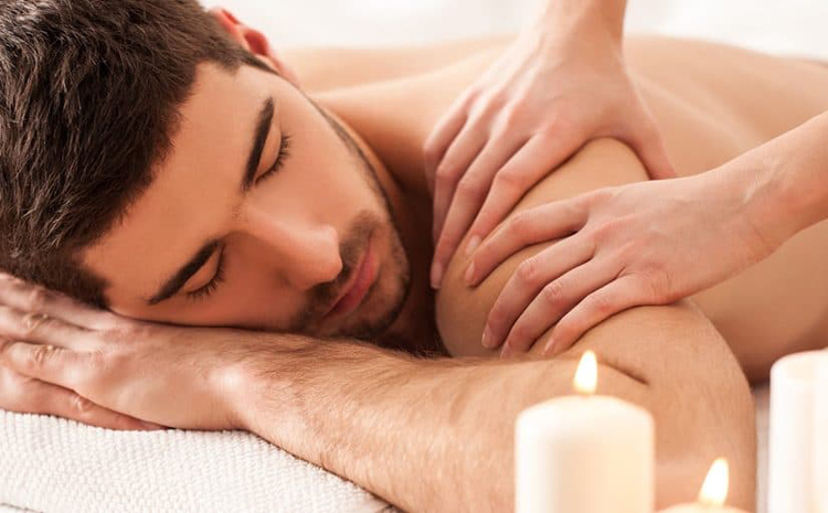 Full Body to Body Massage Centre in Raheja Mall Gurgaon “Luxury spa interior at a full body massage centre near Raheja Mall.”