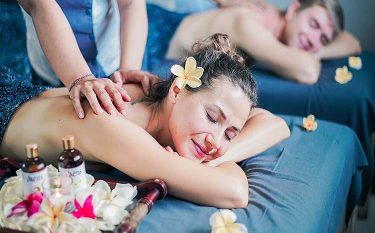 Premium wellness spa room setup for full body massage in Saket Delhi.